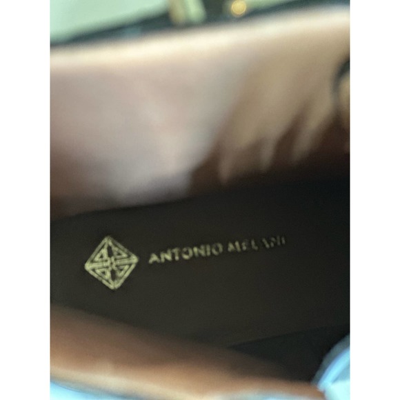 Antonio Melani Bertilli Black Leather Combat Boots Sz. 8 - Picture 7 of 7